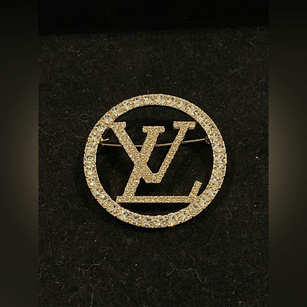 Fashion Jewelry Luxurious Gold Crystal Brooch